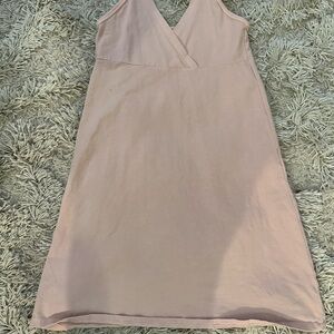 Sleeveless V-Neck Light Blush Pink Dress